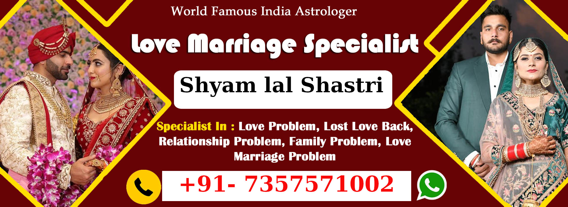 World Famous Astrologer P. Shyam Lal ShastriJi +91-7357571002